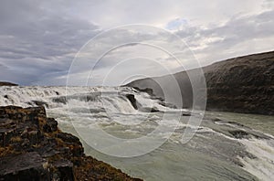 Gullfoss on a dull October day photo